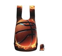 RLDOBOFE 3D Basketball Backpack - Lightweight 16L Foldable Hiking Daypack Packable Back Pack Travel Bag Zipper