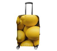 RLDOBOFE A Pile of Little Lemon Travel Luggage Cover Anti Scratch Suitcase Protector Washable Elastic Baggage Cover, white, L, Stylish