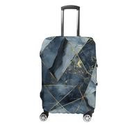 RLDOBOFE Abstract Art Geometry Travel Luggage Cover Anti Scratch Suitcase Protector Washable Elastic Baggage Cover, white, M, Stylish