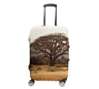 RLDOBOFE Africa Tree Baggage Cover for Travel, Washable Suitcase Covers for Home, Dustproof Luggage Protector Skins with Zippers, Protector Anti Scratch, Luggage Covers, white, XL, Luggage Case Cover