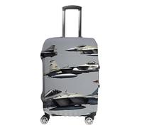 RLDOBOFE Aircraft Fighter Jets Baggage Cover for Travel, Washable Suitcase Covers for Home, Dustproof Luggage Protector Skins with Zippers, Protector Anti Scratch, Luggage Covers, white, XL, Luggage