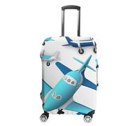 RLDOBOFE Airplane Baggage Cover for Travel, Washable Suitcase Covers for Home, Dustproof Luggage Protector Skins with Zippers, Protector Anti Scratch, Luggage Covers, white, M, Luggage Case Cover