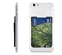 RLDOBOFE An Ancient Swamp Phone Wallet, Stick On Card Holder for Back of Phone Case - Leather Cell Phone Card Wallet Sleeve Adhesive Phone Pocket - Compatible with Most Cell Phones