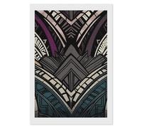 RLDOBOFE Art Deco Geometric Pattern Diamond Painting Kit for Adults Square 5D Diamond Art Kits for Beginners DIY Full Drill Diamonds Dots Painting Gem Arts Crafts Home Wall Decor Gift 8"x12"