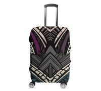 RLDOBOFE Art Deco Geometric Pattern Travel Luggage Cover Anti Scratch Suitcase Protector Washable Elastic Baggage Cover, white, L, Stylish