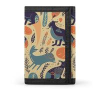 RLDOBOFE Australian Animals Wallet for Men, Extra Capacity Trifold Wallet for Women, Foldable Money Clip with ID Window for Pocket, Credit Card Holder, Personalized Wallets for Travel