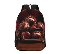 RLDOBOFE Backpack 17 In Travel Backpack for Men Women Casual Daypack A Few Chestnuts Laptop Backpack Lightweight Double Shoulder Bag