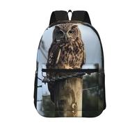 RLDOBOFE Backpack 17 In Travel Backpack for Men Women Casual Daypack An Owl Laptop Backpack Lightweight Double Shoulder Bag