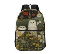 RLDOBOFE Backpack 17 In Travel Backpack for Men Women Casual Daypack Barn Owl Laptop Backpack Lightweight Double Shoulder Bag