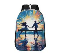 RLDOBOFE Backpack 17 In Travel Backpack for Men Women Casual Daypack Dancing on Water Laptop Backpack Lightweight Double Shoulder Bag