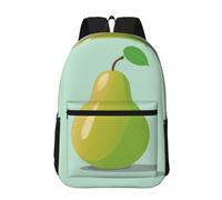 RLDOBOFE Backpack 17 In Travel Backpack for Men Women Casual Daypack Green Pear Laptop Backpack Lightweight Double Shoulder Bag