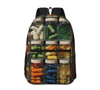 RLDOBOFE Backpack 17 In Travel Backpack for Men Women Casual Daypack Pill Clustering Laptop Backpack Lightweight Double Shoulder Bag
