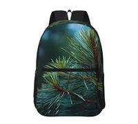 RLDOBOFE Backpack 17 In Travel Backpack for Men Women Casual Daypack Pine Tree Green Needles Laptop Backpack Lightweight Double Shoulder Bag