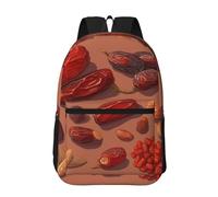 RLDOBOFE Backpack 17 In Travel Backpack for Men Women Casual Daypack Some Dried Dates Laptop Backpack Lightweight Double Shoulder Bag