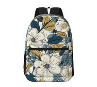 RLDOBOFE Backpack 17 In Travel Backpack for Men Women Casual Daypack White Cherry Blossoms Laptop Backpack Lightweight Double Shoulder Bag
