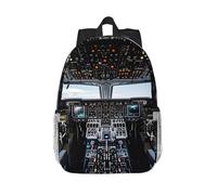 RLDOBOFE Backpack for Men Women Casual Daypack Airplane Cockpit Laptop Backpack 15 In Lightweight Travel Backpack for Work Hiking