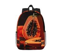 RLDOBOFE Backpack for Men Women Casual Daypack Big Papaya Laptop Backpack 15 In Lightweight Travel Backpack for Work Hiking