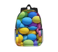 RLDOBOFE Backpack for Men Women Casual Daypack Brightly Colored Spheres (2) Laptop Backpack 15 In Lightweight Travel Backpack for Work Hiking