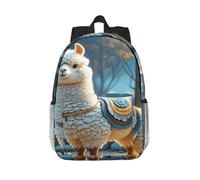 RLDOBOFE Backpack for Men Women Casual Daypack Cartoon Alpaca Cute Animal (2) Laptop Backpack 15 In Lightweight Travel Backpack for Work Hiking