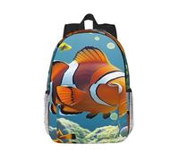 RLDOBOFE Backpack for Men Women Casual Daypack Cartoon Clown Fish (2) Laptop Backpack 15 In Lightweight Travel Backpack for Work Hiking
