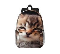 RLDOBOFE Backpack for Men Women Casual Daypack Cat on Carpet Laptop Backpack 15 In Lightweight Travel Backpack for Work Hiking