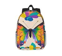 RLDOBOFE Backpack for Men Women Casual Daypack Colorful Butterfly (2) Laptop Backpack 15 In Lightweight Travel Backpack for Work Hiking