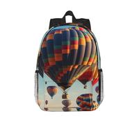 RLDOBOFE Backpack for Men Women Casual Daypack Colorful Hot Air Balloon Laptop Backpack 15 In Lightweight Travel Backpack for Work Hiking