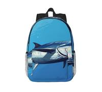 RLDOBOFE Backpack for Men Women Casual Daypack Colorful Tuna Laptop Backpack 15 In Lightweight Travel Backpack for Work Hiking