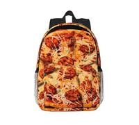 RLDOBOFE Backpack for Men Women Casual Daypack Fried Pizza Laptop Backpack 15 In Lightweight Travel Backpack for Work Hiking