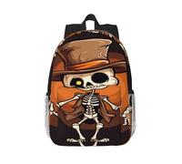 RLDOBOFE Backpack for Men Women Casual Daypack Funny Skeleton Laptop Backpack 15 In Lightweight Travel Backpack for Work Hiking