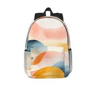 RLDOBOFE Backpack for Men Women Casual Daypack Layered Watercolor Laptop Backpack 15 In Lightweight Travel Backpack for Work Hiking