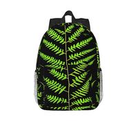 RLDOBOFE Backpack for Men Women Casual Daypack natural plant silhouette fern leaf Laptop Backpack 15 In Lightweight Travel Backpack for Work Hiking