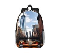 RLDOBOFE Backpack for Men Women Casual Daypack new york Laptop Backpack 15 In Lightweight Travel Backpack for Work Hiking