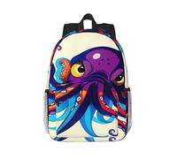 RLDOBOFE Backpack for Men Women Casual Daypack Octopus purple Laptop Backpack 15 In Lightweight Travel Backpack for Work Hiking