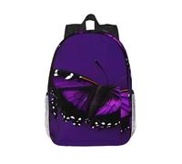 RLDOBOFE Backpack for Men Women Casual Daypack One Purple plum butterfly Laptop Backpack 15 In Lightweight Travel Backpack for Work Hiking