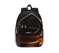 RLDOBOFE Backpack for Men Women Casual Daypack Orange Abstract Ornament Laptop Backpack 15 In Lightweight Travel Backpack for Work Hiking