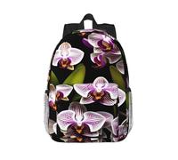 RLDOBOFE Backpack for Men Women Casual Daypack orchids Laptop Backpack 15 In Lightweight Travel Backpack for Work Hiking