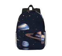 RLDOBOFE Backpack for Men Women Casual Daypack Planet Stars and Milky Way Galaxy Laptop Backpack 15 In Lightweight Travel Backpack for Work Hiking