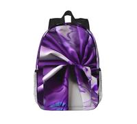 RLDOBOFE Backpack for Men Women Casual Daypack Purple Tie Dye Flower Laptop Backpack 15 In Lightweight Travel Backpack for Work Hiking