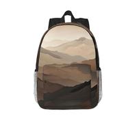 RLDOBOFE Backpack for Men Women Casual Daypack Smoky Mountains Laptop Backpack 15 In Lightweight Travel Backpack for Work Hiking