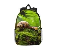 RLDOBOFE Backpack for Men Women Casual Daypack Snail Crawling Laptop Backpack 15 In Lightweight Travel Backpack for Work Hiking