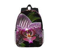 RLDOBOFE Backpack for Men Women Casual Daypack Striped Orchid Laptop Backpack 15 In Lightweight Travel Backpack for Work Hiking
