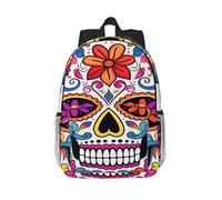 RLDOBOFE Backpack for Men Women Casual Daypack Sugar Skull Laptop Backpack 15 In Lightweight Travel Backpack for Work Hiking