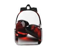 RLDOBOFE Backpack for Men Women Casual Daypack Transparent Two Hearts Laptop Backpack 15 In Lightweight Travel Backpack for Work Hiking