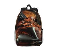 RLDOBOFE Backpack for Men Women Casual Daypack Violin Laptop Backpack 15 In Lightweight Travel Backpack for Work Hiking