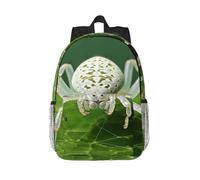 RLDOBOFE Backpack for Men Women Casual Daypack White Spider Detail Laptop Backpack 15 In Lightweight Travel Backpack for Work Hiking
