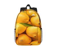 RLDOBOFE Backpack for Men Women Casual Daypack Yellow Ripe Lemon Laptop Backpack 15 In Lightweight Travel Backpack for Work Hiking
