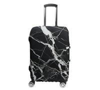 RLDOBOFE Black And White Marble Baggage Cover for Travel, Washable Suitcase Covers for Home, Dustproof Luggage Protector Skins with Zippers, Protector Anti Scratch, Luggage Covers, white, L, Luggage