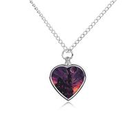 RLDOBOFE Black Haunted House Pet Cremation Necklaces for Ashes Personalized Pet Ashes Jewelry Heart Shaped Urn Pendant Custom Memorial Funeral Keepsake for Loss Dogs Cats