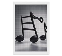 RLDOBOFE Black White Music Note Diamond Painting Kit for Adults Square 5D Diamond Art Kits for Beginners DIY Full Drill Diamonds Dots Painting Gem Arts Crafts Home Wall Decor Gift 8"x12"